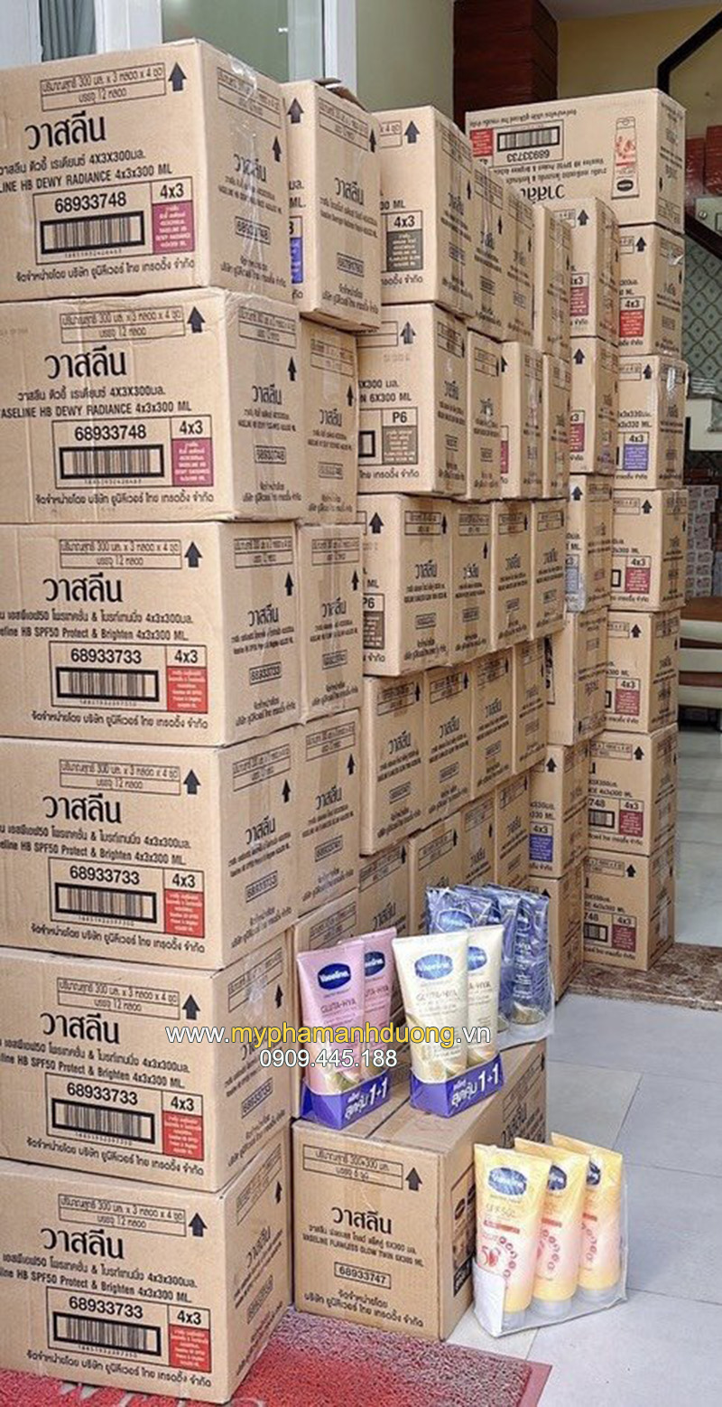 Dưỡng thể Vasaline vàng tại HCN